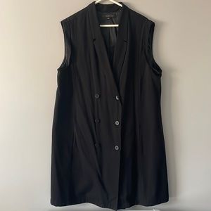 Long blazer-vest